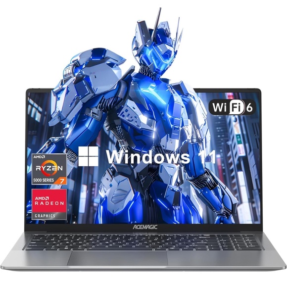 ACEMAGIC 16.1“ Laptop, AMD Ryzen 7 5700U(8C/16T, Beats i7-1265U) Gaming Laptop - Picture 1 of 4